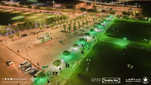 أشيقر تتوشح باللون الأخضر وتختتم احتفالاتها باليوم الوطني السعودي بنجاح مبهر