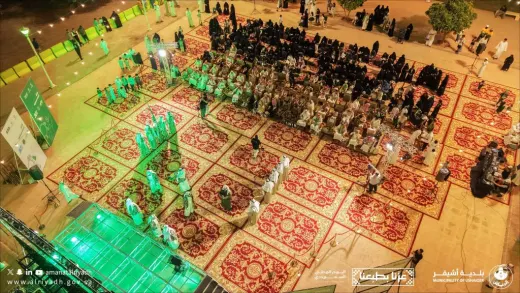 أشيقر تتوشح باللون الأخضر وتختتم احتفالاتها باليوم الوطني السعودي بنجاح مبهر