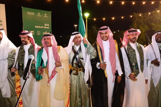 أشيقر تتوشح باللون الأخضر وتختتم احتفالاتها باليوم الوطني السعودي بنجاح مبهر