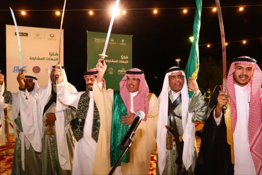أشيقر تتوشح باللون الأخضر وتختتم احتفالاتها باليوم الوطني السعودي بنجاح مبهر